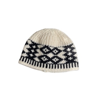 25秋冬新款小众设计师风格针织冷帽女街头百搭保暖护耳毛线帽ins