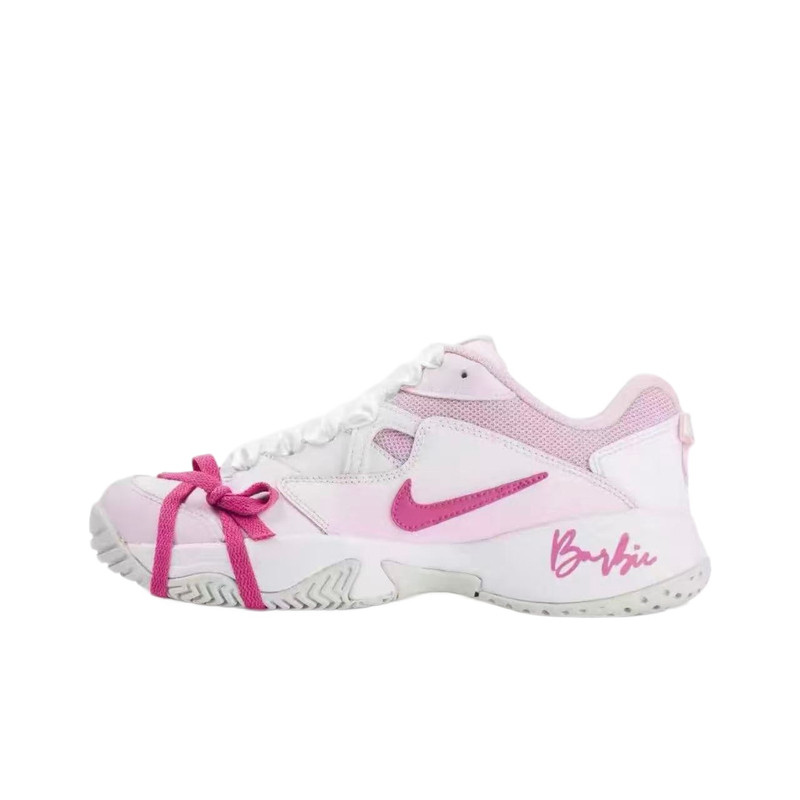 球鞋定制 Nike Court Lite 2 夏莉的梦 芭比甜妹 低帮女子网球鞋