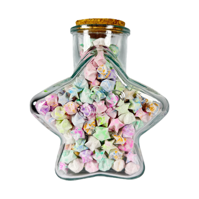 幸运星瓶荧光星星折纸夜光许愿瓶