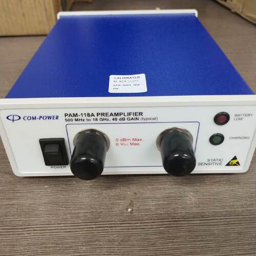 议价PAM-118A Com-Power高增益微波前置放大器500MHz-18GH