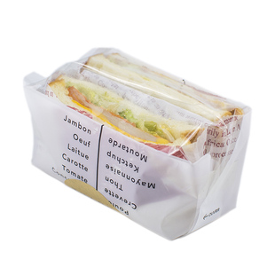 现烤面包打包袋开窗三明治包装袋食品级蛋糕吐司汉堡外卖一次性袋