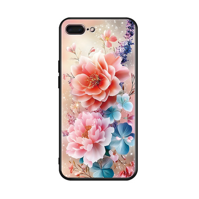 秋昊适用于iphone7plus手机壳pg75.5寸防摔a1864花卉萍果7p保护套A1864好看8pus春天iphone7plas唯美平果ipon