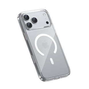 蓝猩适用苹果17Promax手机壳磁吸iPhone17pro透明保护套IP17全包防摔air新款pro闪粉max高级感抗发黄后壳简约