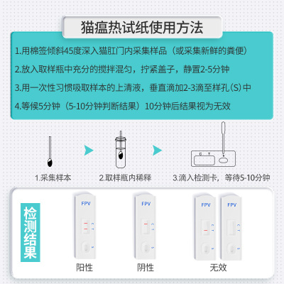 猫瘟试纸猫咪家用试纸检测套餐猫杯装传腹冠状检测卡猫鼻支试纸