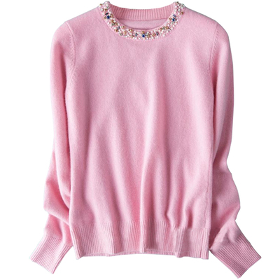 可儿重磅推出园领俏皮纯山羊绒衫