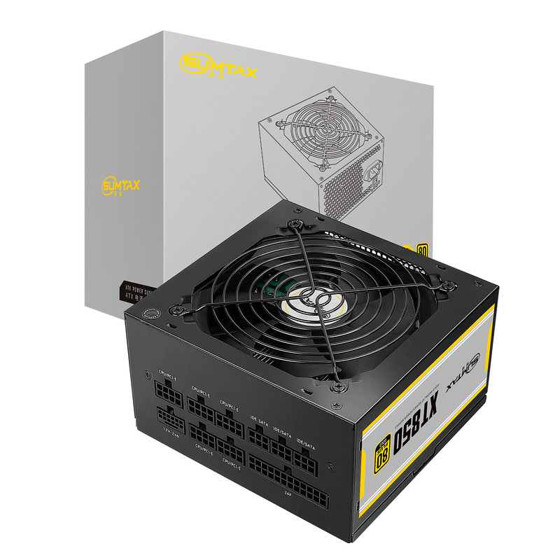 迅钛XT850 金牌全模组电脑电源850W台式机箱电源750W主机电源850W