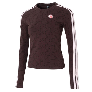 adidas阿迪达斯春季女子CNY运动休闲圆领打的上衣长袖T恤KW4678