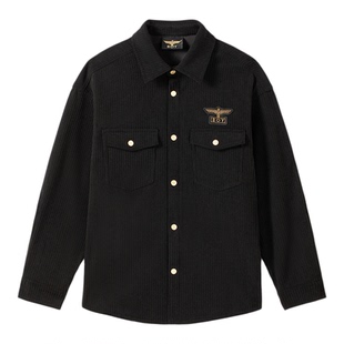 【金翼锁链】BOYLONDON春季情侣长袖衬衫外套潮牌时尚翻领N21902