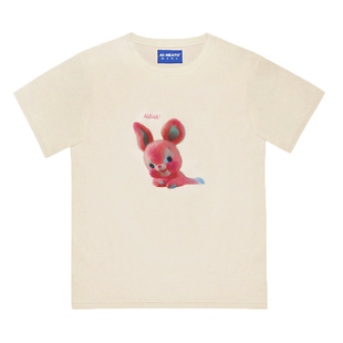 NEATO逆光女装 春季新款美式复古初恋风小个子宽松短袖t恤港味