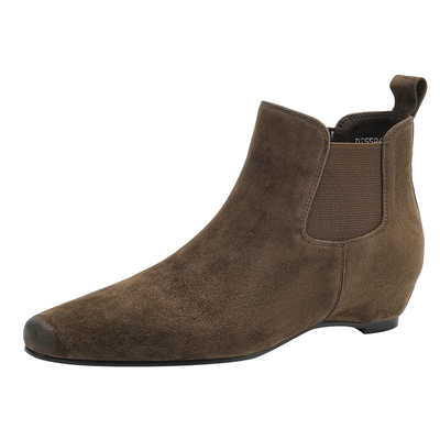 达芙妮尖头短靴女瘦瘦靴切尔西靴