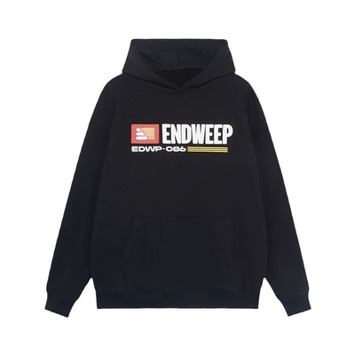 Endweep宽松休闲发泡印花卫衣