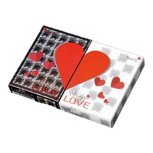 【心动信号】花切魔术纸牌练习牌520爱心扑克牌黑芯纸高颜值礼物