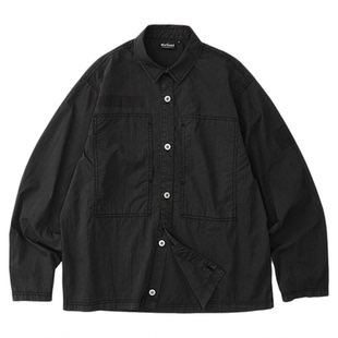 【秋冬新品】WILDTHINGS 25FW 日系洗旧耐磨丹宁工装长袖衬衫