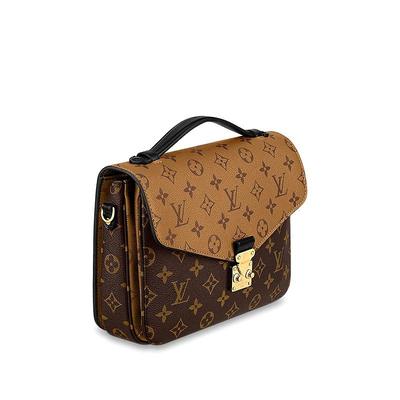 自营1h可退 欧洲直邮LV路易威登Pochette Metis单肩包棕色翻盖款