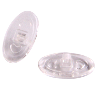 鸿镁宸优质硅胶锁式鼻托叶鼻垫防滑垫高眼镜架零件配件锁螺丝式托