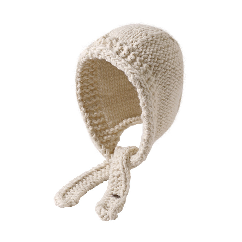 大头围粗毛线针织帽子女秋冬