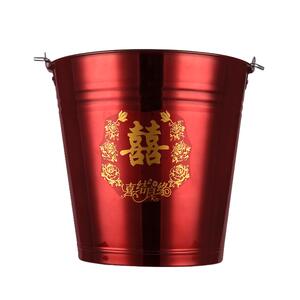 子孙桶新娘嫁妆陪嫁物品喜桶红色