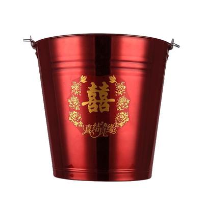 子孙桶新娘嫁妆陪嫁物品喜桶红色