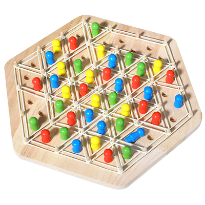 儿童连锁三角棋跳棋早教益智玩具逻辑思维大脑训练小学生桌面游戏