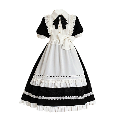 原创正版小女仆装lolita可拆围裙