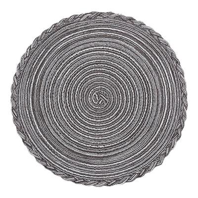 北欧防烫餐桌垫子圆形编织棉纱