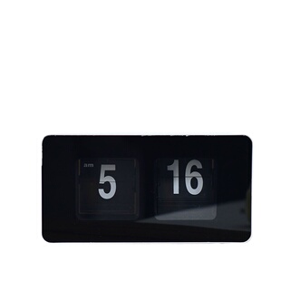 台式自动翻页钟表复古客厅摆件座钟现代简约静音时钟个性创意台钟