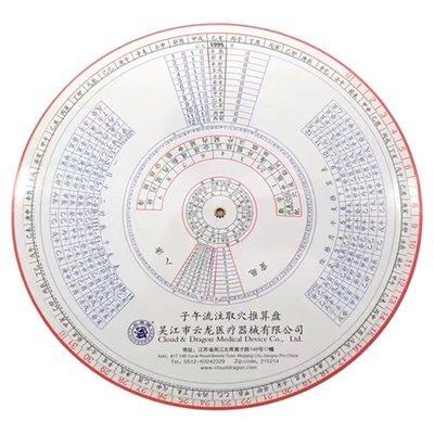云龙牌子午流注盘纸质