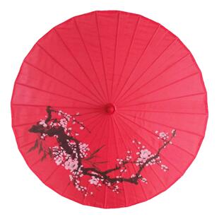 跳舞伞绸布伞梅花红黄绿色江南烟雨甲路伞舞台道具伞吊顶装饰舞蹈