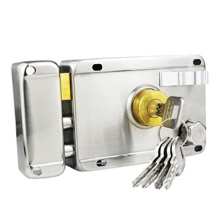 外装门锁老式防盗锁防撬家用大门铁门木门房门锁老式锁长方形锁具