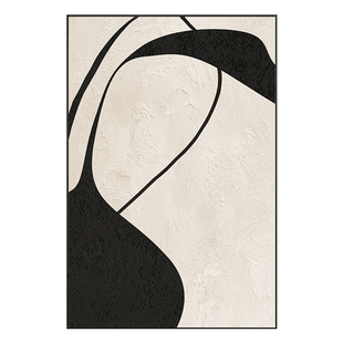 抽象黑白客厅装饰画沙发背景高级感画现代简约艺术落地画玄关挂画