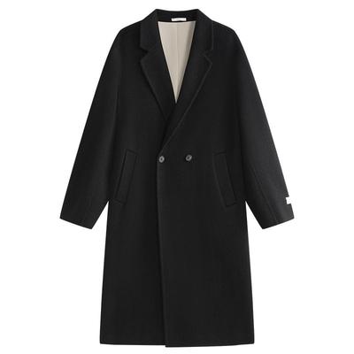 【羊绒混纺】ZIOZIA通勤男装25冬微阔毛呢大衣高级感外套商务休闲