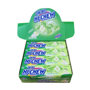 森永HI-CHEW嗨啾香口软糖水果糖57g*12支整盒婚庆喜糖休闲零食