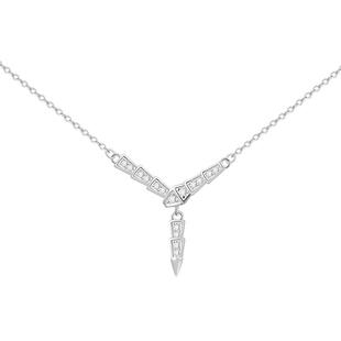 999纯银小灵蛇项链女款2025新款小众设计感锁骨链高级感蛇形颈链