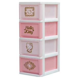 爱丽思三丽鸥卡通儿童衣柜塑料窄型抽屉式收纳柜子爱丽丝整理鞋柜