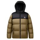 骆驼男装秋冬黑色加厚保暖鸭绒短款面包服