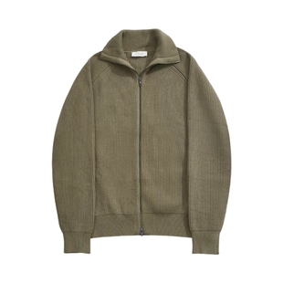 YUXIAN余闲重磅针织拉链外套保暖抗起球毛衣开衫休闲轻熟秋冬男士