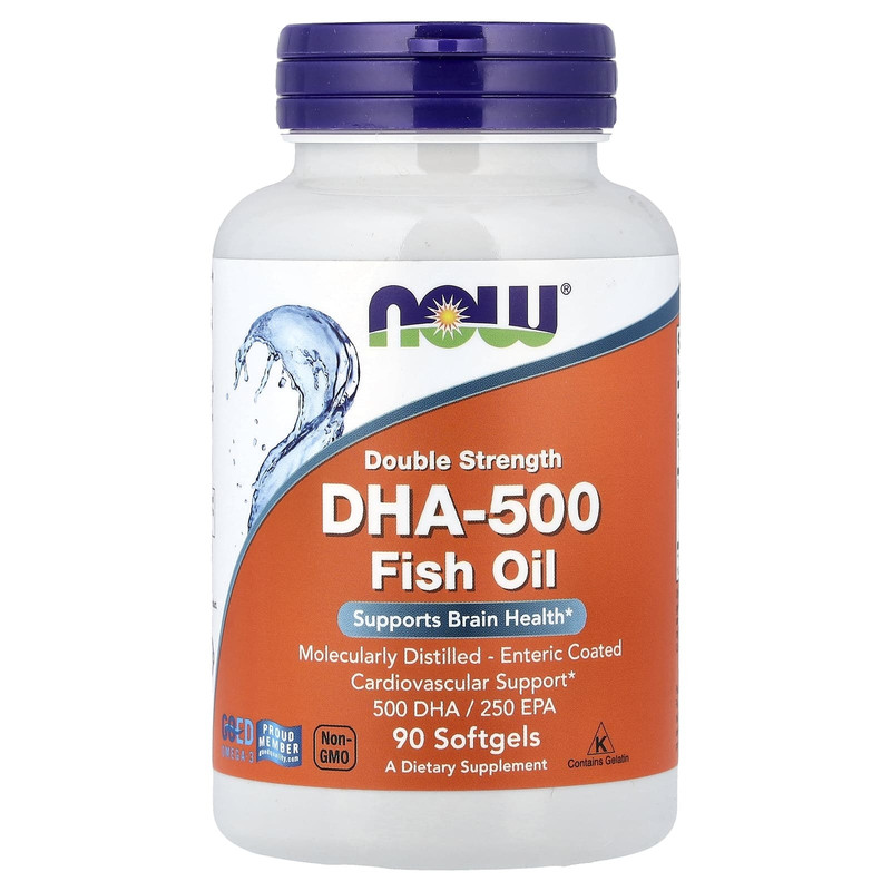 NOW诺奥DHA-500双倍功效欧米伽3鱼油