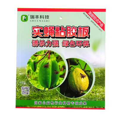 神捕果实蝇针蜂诱粘板粘胶板果蝇