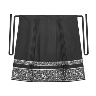 现货马羽织造司原创明制汉服马面半身裙搭t恤女短袖立领国风上衣