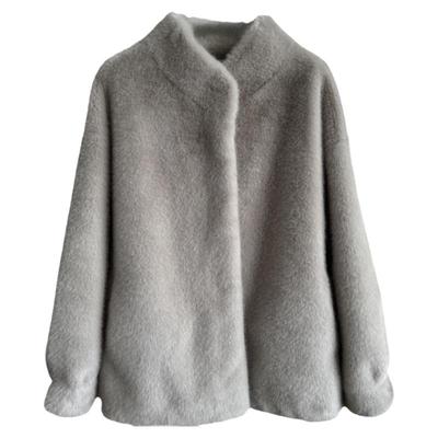 千元品质简约中长款皮毛一体皮草