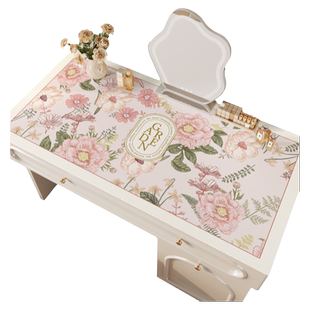 梳妆台桌垫防油桌面保护垫卧室化妆美甲防滑桌布轻奢高级感可定制