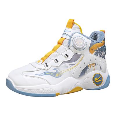 回力旗舰店棉鞋男款网红旋钮高帮