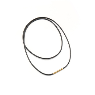 蜡油绳项链编织绳男女情侣款精致配饰长款简约百搭黑绳素链不掉色