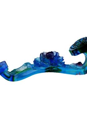 六合春琉璃生日贺寿礼品创意摆件