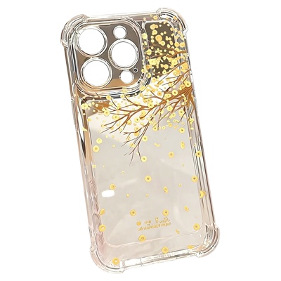 New Money Tree Clear Shockproof Soft Phone Case 适用 iPhone 16 Pro Max 15 14 13 12 11