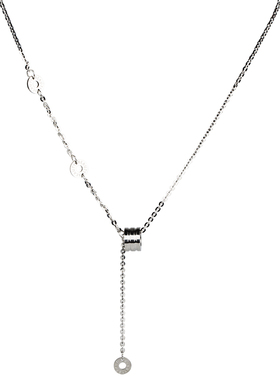 小蛮腰吊坠圆环拼接项链