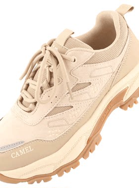 Camel/骆驼女鞋26春季新款系带防滑青年时尚低帮户外休闲单鞋子