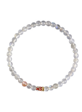 轻奢气质上岸月光石珐琅锦鲤手串