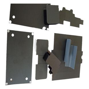 定制PC绝缘片PET麦拉片阻燃耐高温背胶PVC塑料胶片黑色绝缘垫片