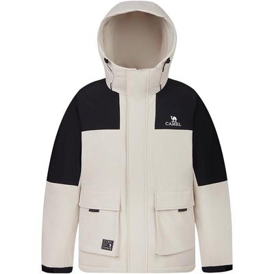 骆驼男装羽绒服防泼水羽绒服